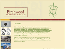 Tablet Screenshot of birchwoodarchaeology.com